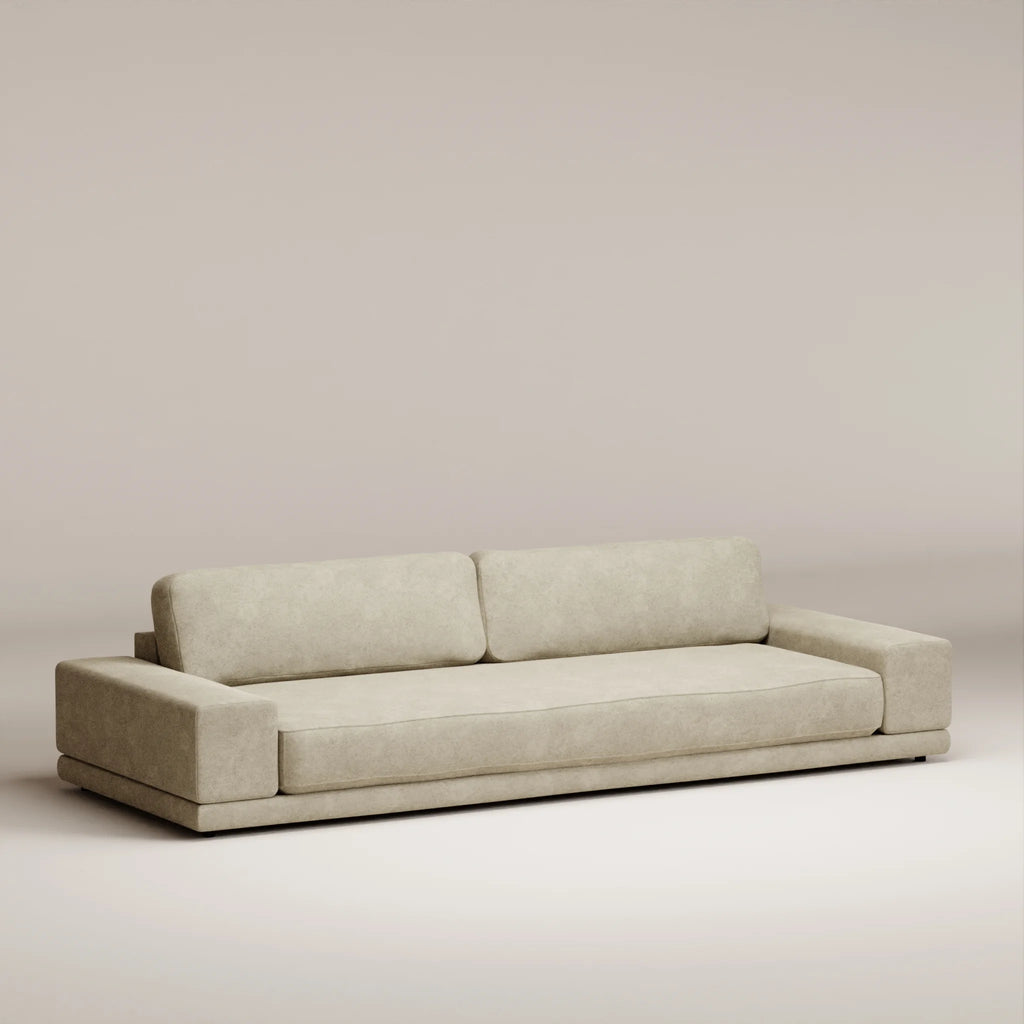 Image Straight sofa Palatine 5 seats • Felted wool • Natural
