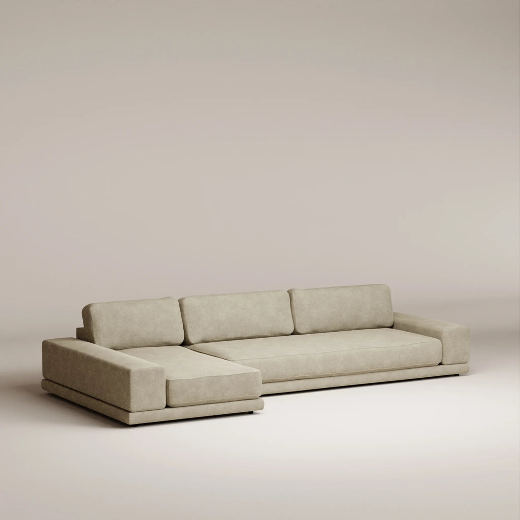 Image Corner Palatine XL1 • LEFT • Felted wool • Natural