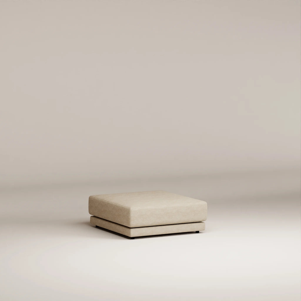 Image Pouf Palatine Carré • Tissu chenillé • Natural